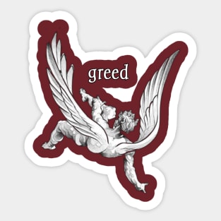 Icarus Greed Sticker